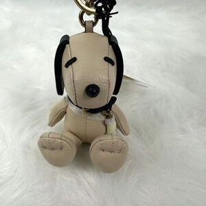 Coach X Peanuts Snoopy Collectible Bag Charm In Leather/Brass/Multi CBH29 NWT